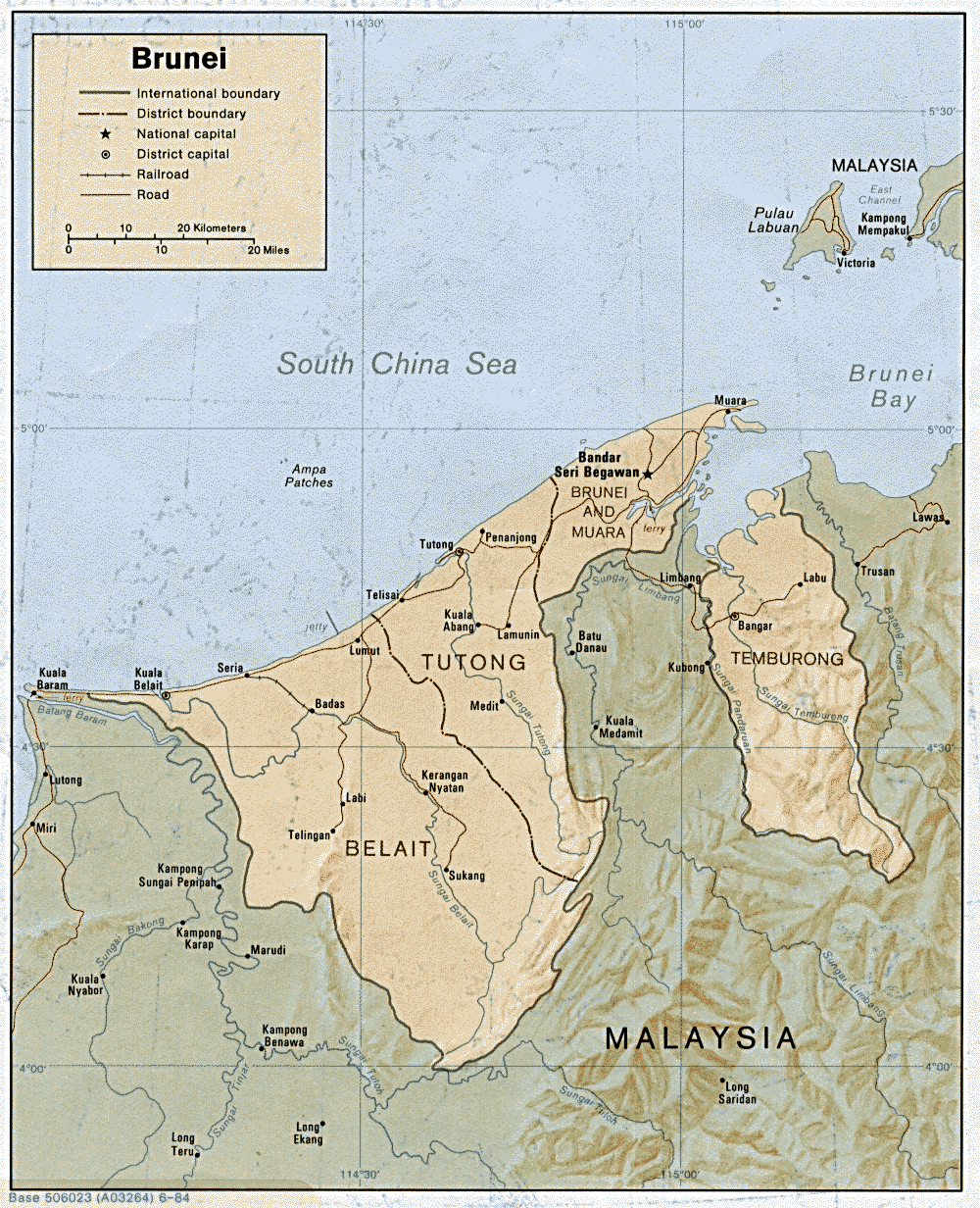 Brunei carte Regional